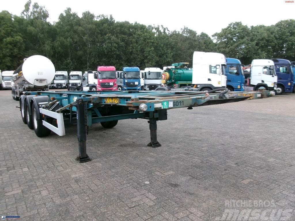 Van Hool 3-axle container chassis 20,30 ft. Konténerkeret / Konténeremelő félpótkocsik