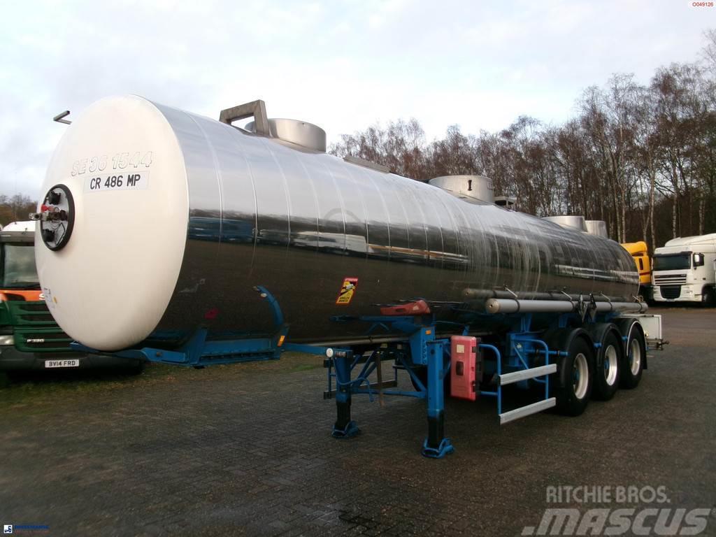 Magyar Chemical ACID tank inox L10BN 20.5 m3 / 1 comp Tartályos félpótkocsik