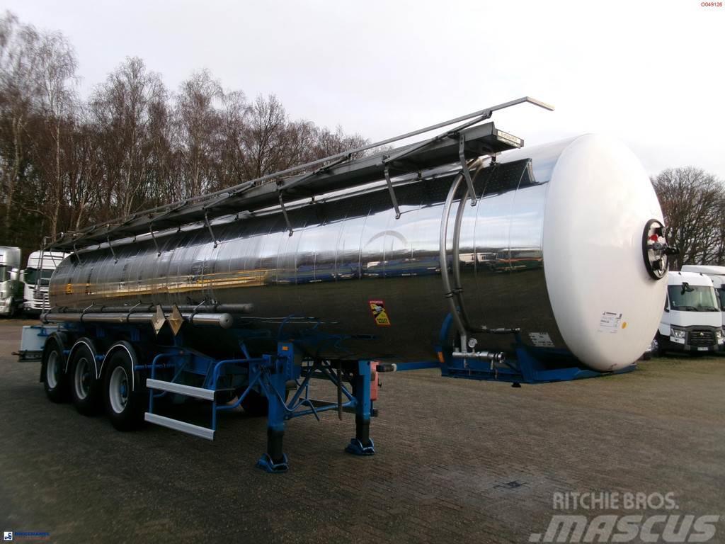 Magyar Chemical ACID tank inox L10BN 20.5 m3 / 1 comp Tartályos félpótkocsik