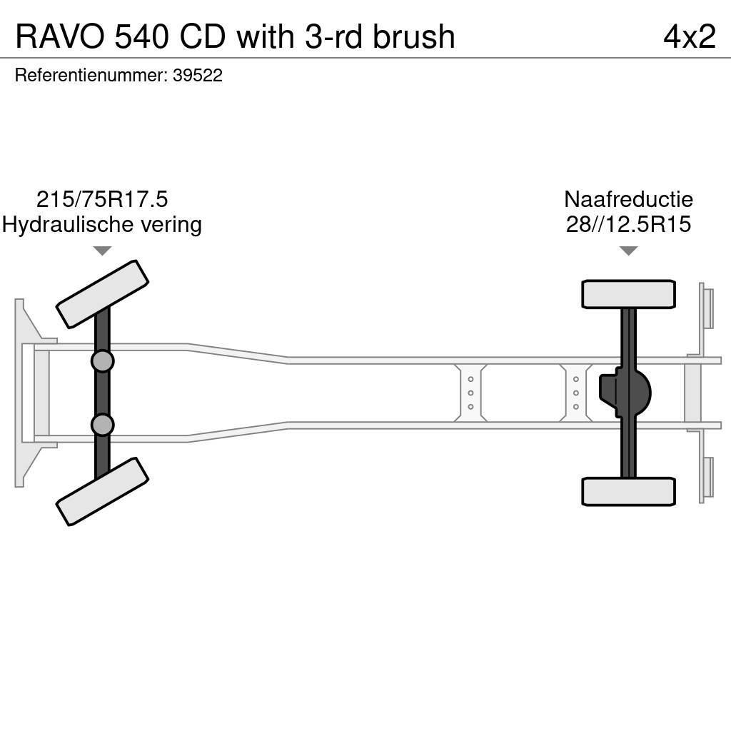 Ravo 540 CD with 3-rd brush Utcaseprő teherautók