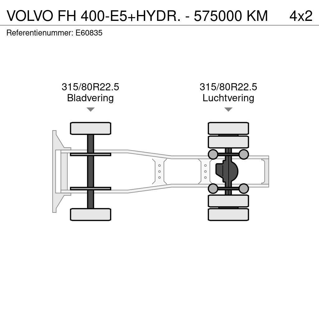 Volvo FH 400-E5+HYDR. - 575000 KM Nyergesvontatók