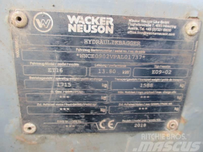 Wacker Neuson ET16 Mini kotrók < 7t