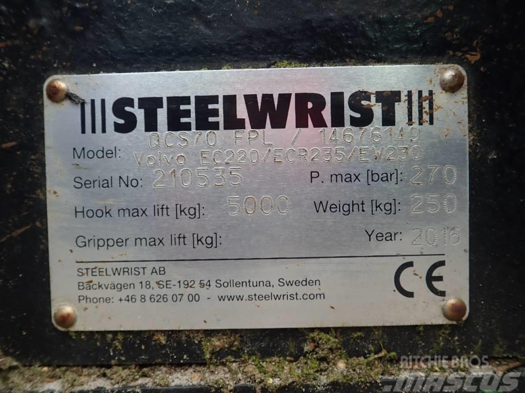 Steelwrist hydr. Schnellwechsler S70 mit Lasthaken passend fü Gyors csatlakozók