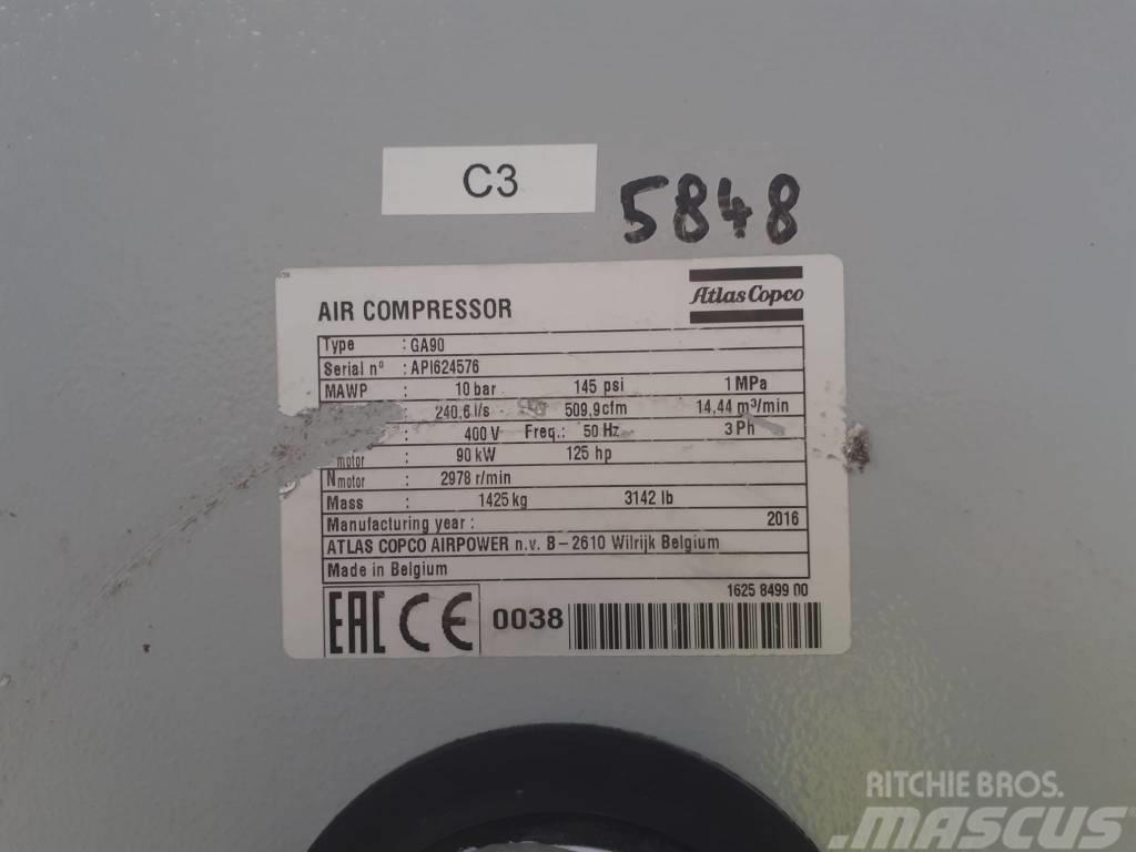 Atlas Copco Compresseur à vis (GA90) Utánsűrítők