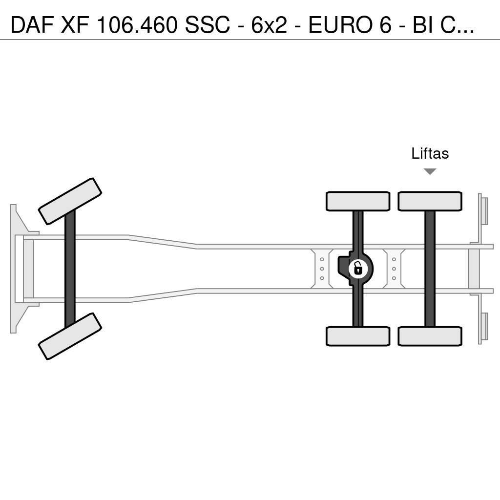 DAF XF 106.460 SSC - 6x2 - EURO 6 - BI COOL- VERY GOOD Platós / Ponyvás teherautók