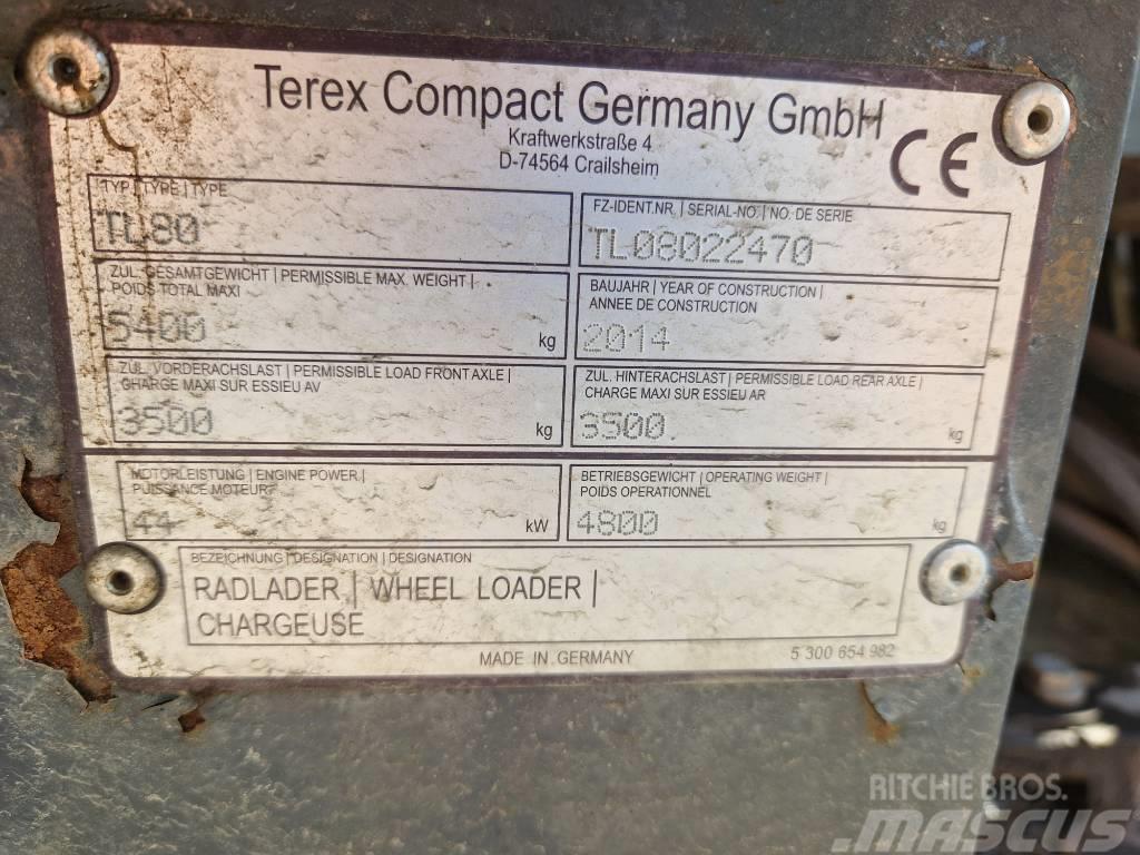 Terex TL80 Gumikerekes homlokrakodók