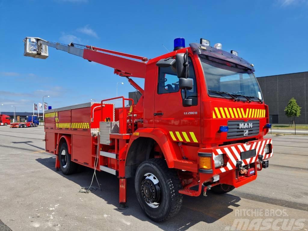 MAN LE280B 4x4 Denka Lift 24 m / Firetruck / Skylift Tűzoltó