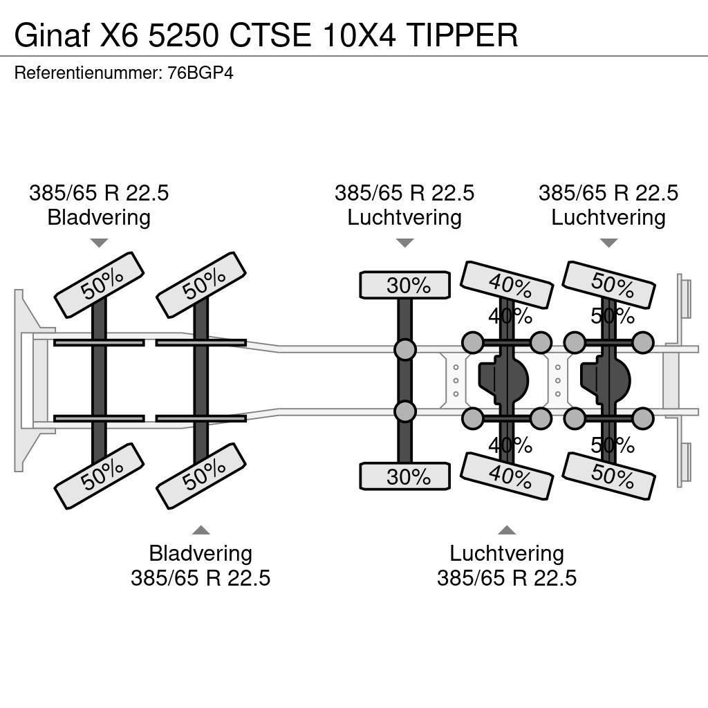 Ginaf X6 5250 CTSE 10X4 TIPPER Billenő teherautók