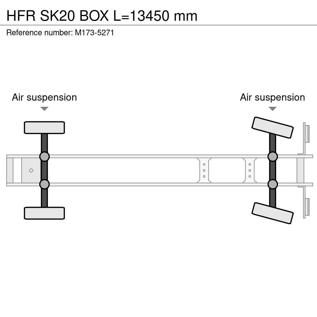 HFR SK20 BOX L=13450 mm Dobozos félpótkocsik