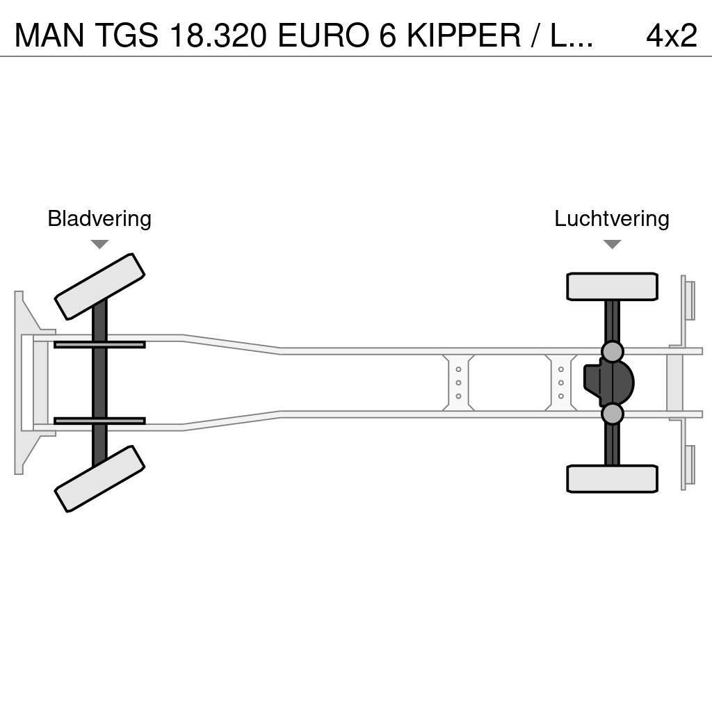 MAN TGS 18.320 EURO 6 KIPPER / LOW KM / 2 ZIJDIGE KIPP Billenő teherautók