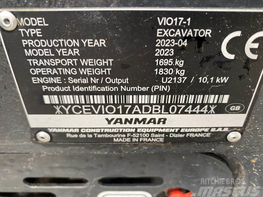 Yanmar VIO17-1 Mini kotrók < 7t