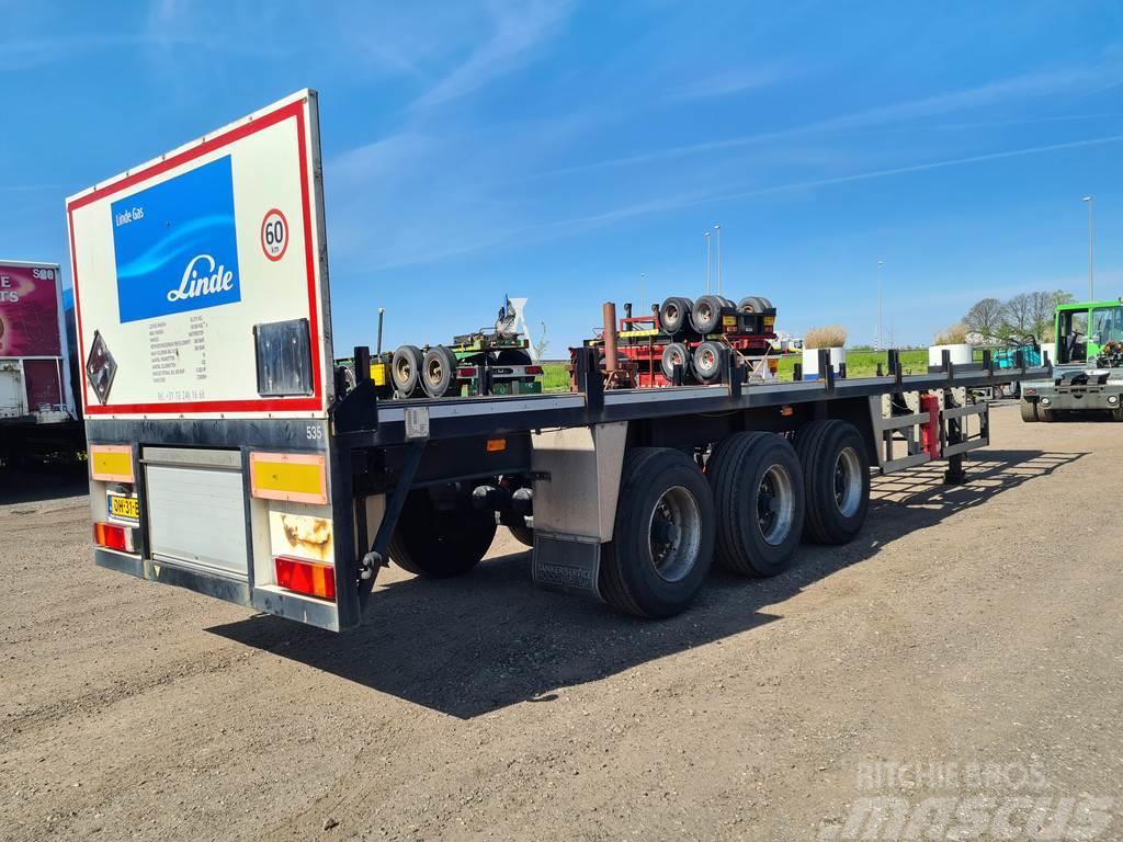 Burg Bpo 12-27 | 3 axle gas container trailer | Bpw dru Platós / Ponyvás félpótkocsik