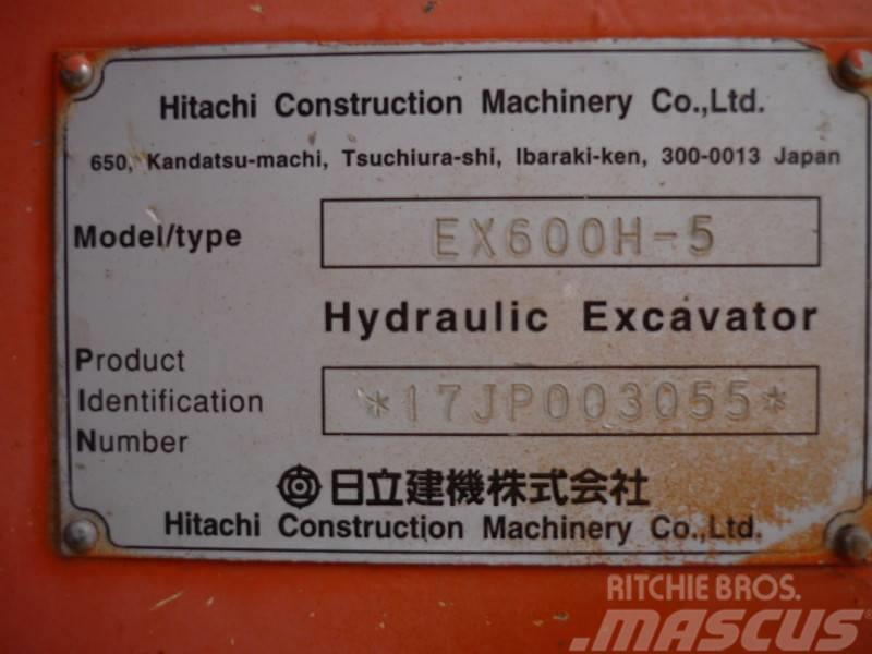 Hitachi EX 600 H-5 Lánctalpas kotrók