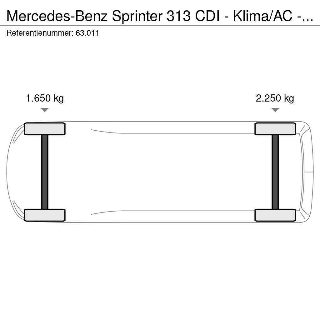 Mercedes-Benz Sprinter 313 CDI - Klima/AC - Joly B9 crane - 5 se Kis teherszállító/Platós kocsi