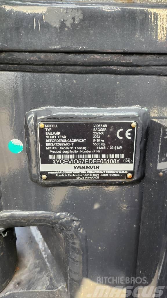 Yanmar Vio57-6B Advance Nullheck Powertilt HS03 Mini kotrók < 7t