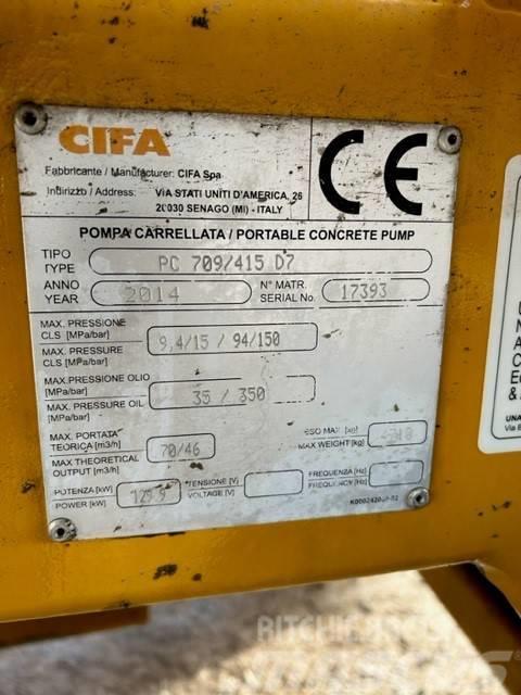 Cifa PC 709 / 415 D7 Betonpumpák
