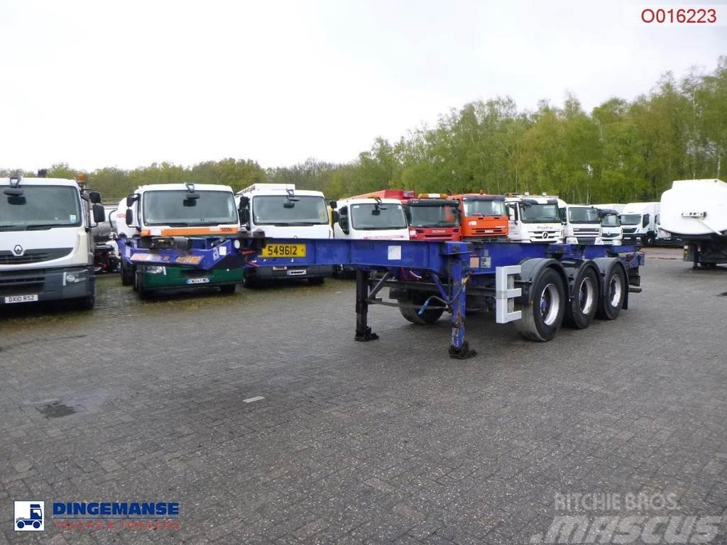Dennison 3-axle container trailer 20-30-40-45 ft Konténerkeret / Konténeremelő félpótkocsik