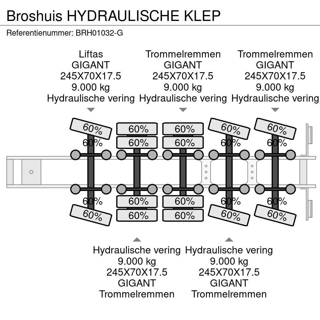 Broshuis HYDRAULISCHE KLEP Mélybölcsős félpótkocsik