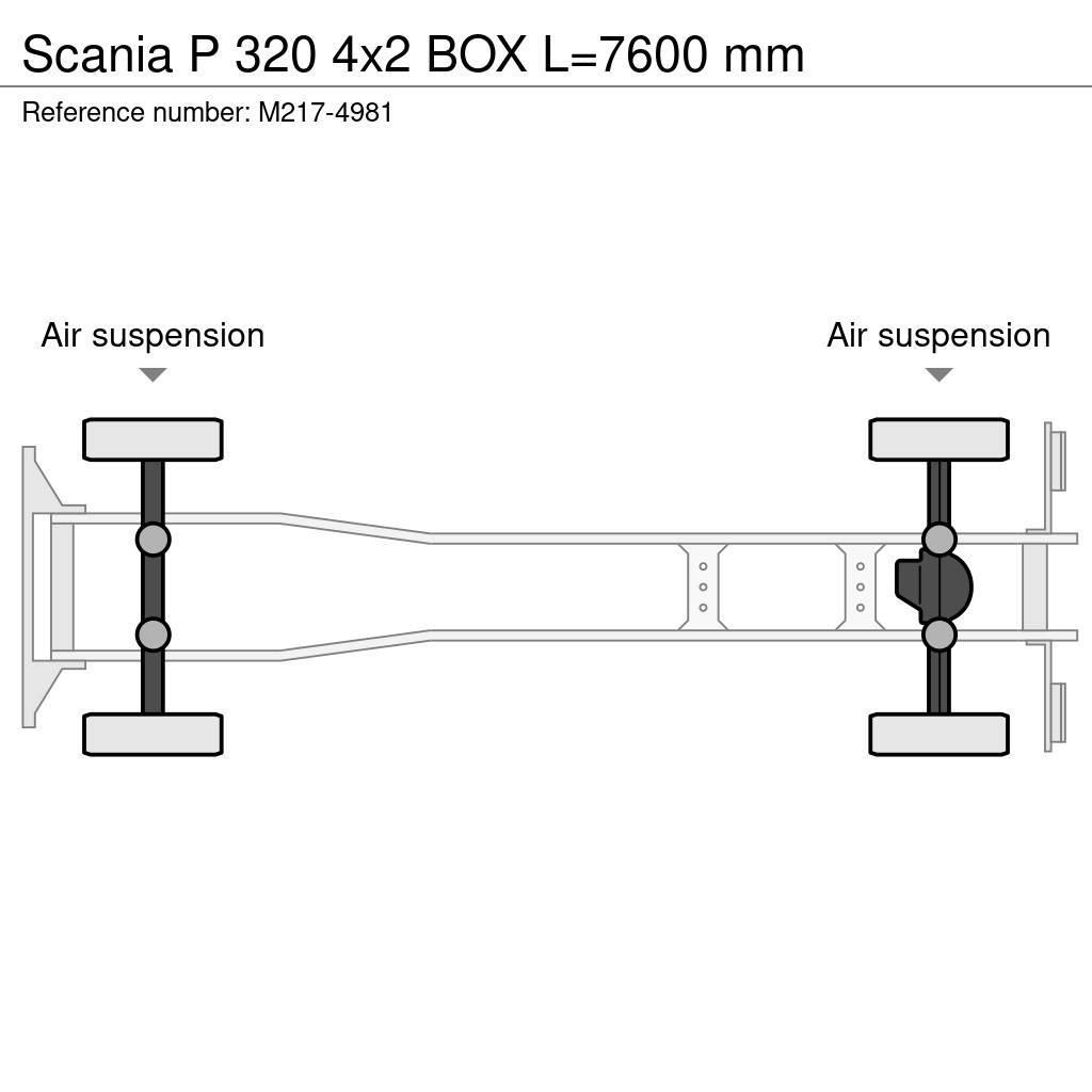 Scania P 320 4x2 BOX L=7600 mm Dobozos teherautók