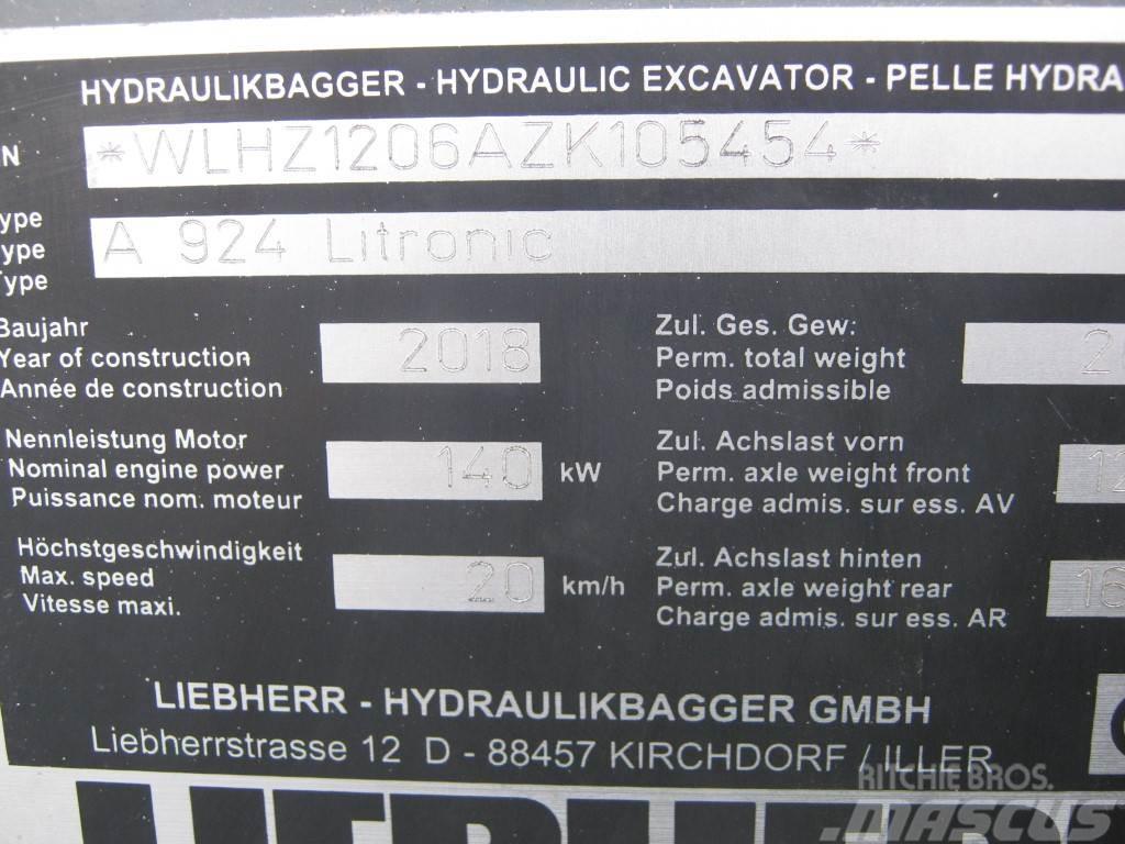 Liebherr A 924 Litronic Gumikerekes kotrók