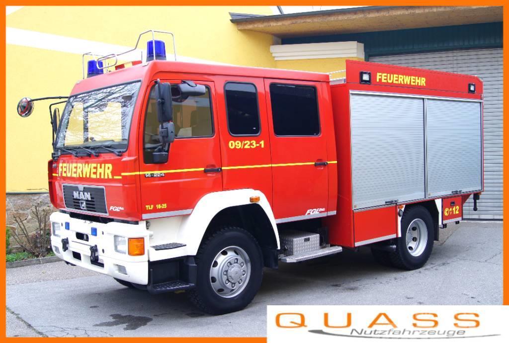 MAN 14.224 L80 4x4 /TÜV/METZ TLF 16/25 Feuerwehr Tűzoltó
