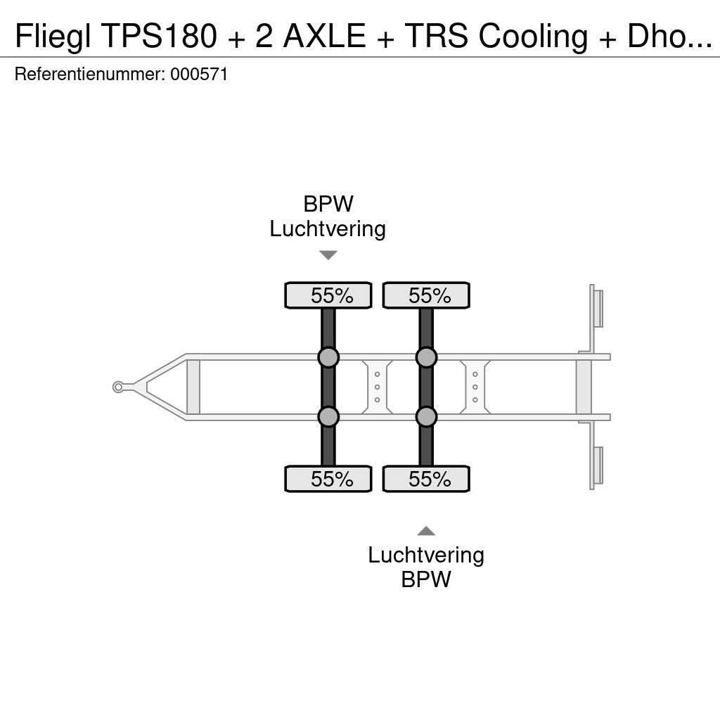 Fliegl TPS180 + 2 AXLE + TRS Cooling + Dhollandia Lift Hűtős