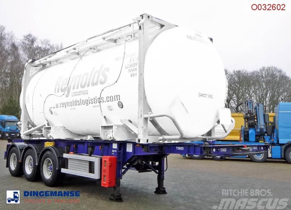  M & G 3-axle container trailer 20-30 ft Konténerkeret / Konténeremelő félpótkocsik