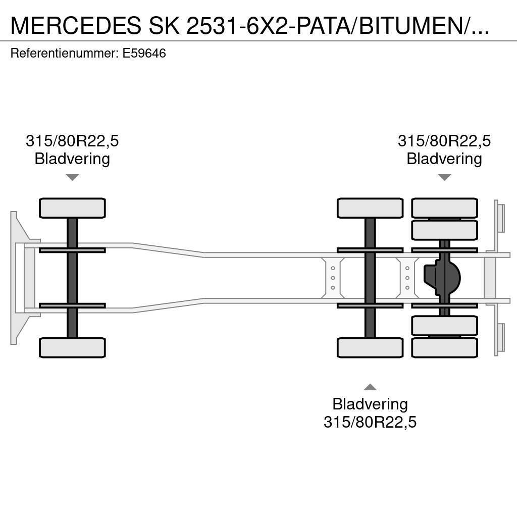 Mercedes-Benz SK 2531-6X2-PATA/BITUMEN/ASFALT/GOUDRON Billenő teherautók