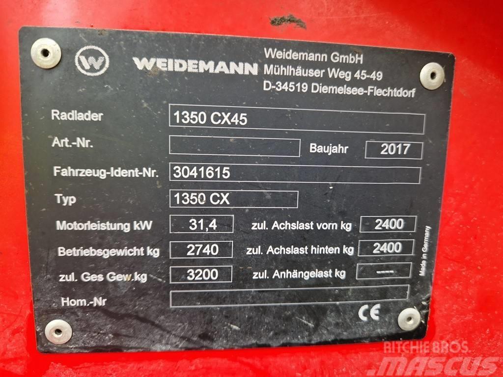 Weidemann 1350 CX45 Hoflader Radlader Hofschlepper Homlokrakodók és kotrók