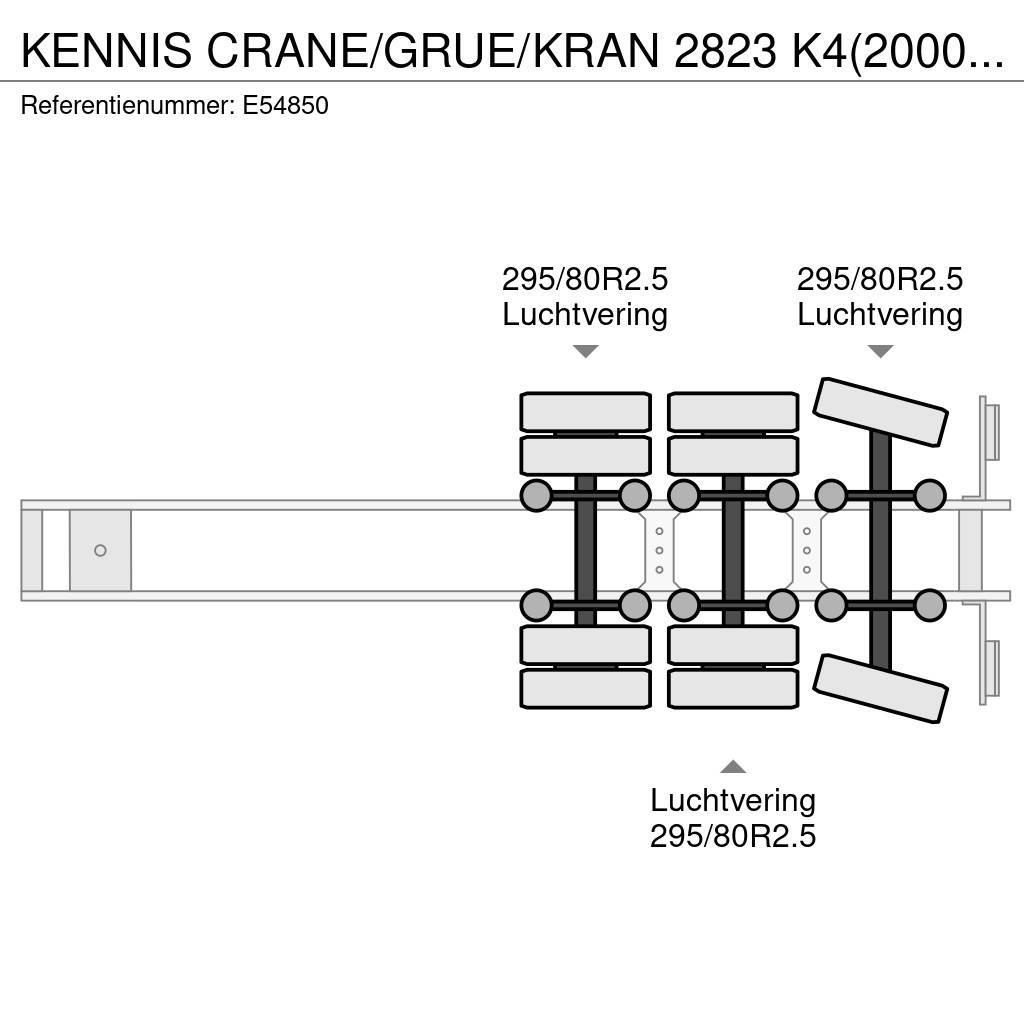 Kennis CRANE/GRUE/KRAN 2823 K4(2000)+JIB+MOTEUR AUX. Platós / Ponyvás félpótkocsik
