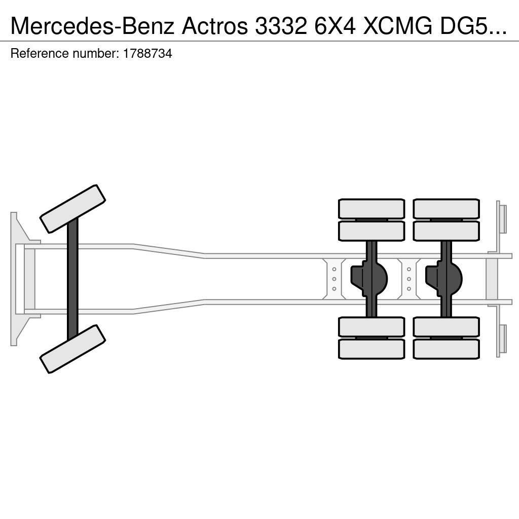 Mercedes-Benz Actros 3332 6X4 XCMG DG53C FIRE FIGTHING PLATFORM Teherautóra szerelt emelők és állványok