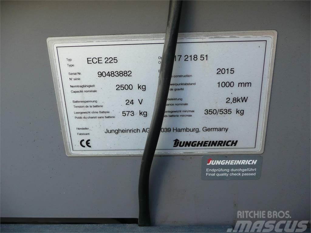 Jungheinrich ECE 225 2380x510mm Komissiózó alacsony emelésű targonca