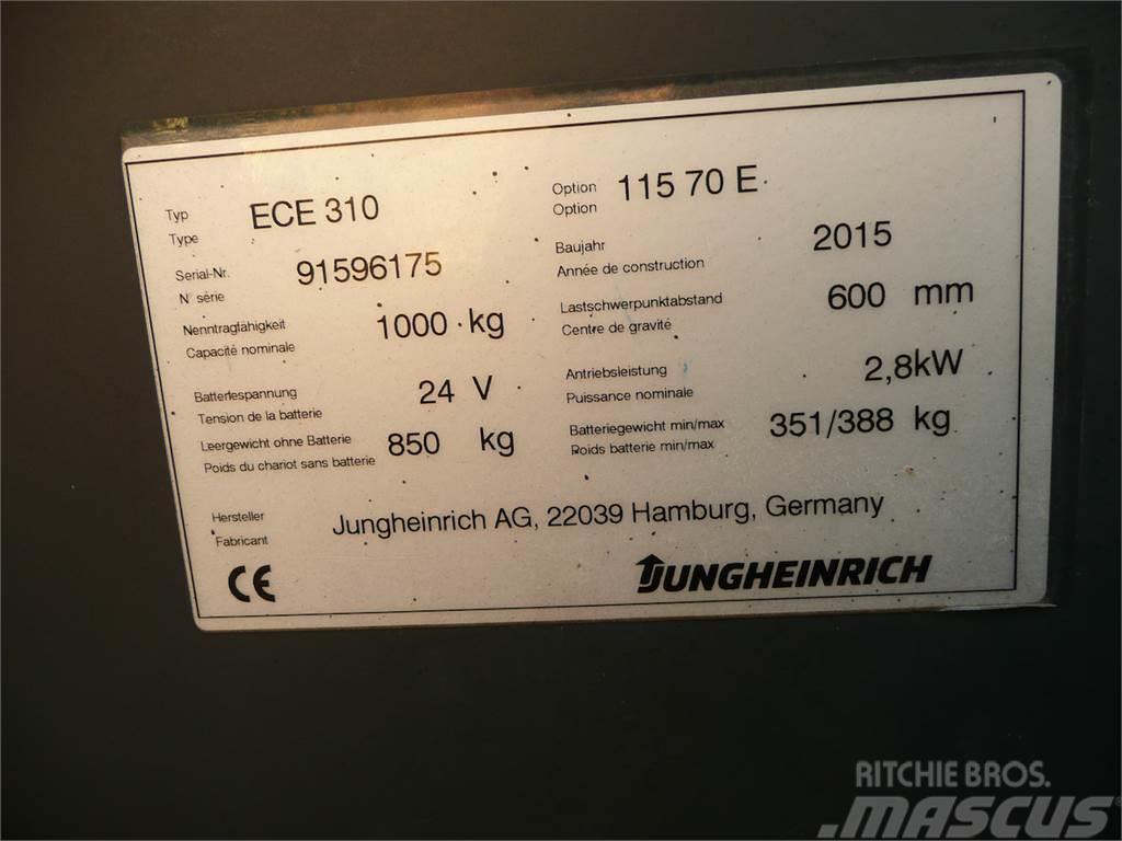 Jungheinrich ECE 310 70 E 1150x560mm Komissiózó alacsony emelésű targonca