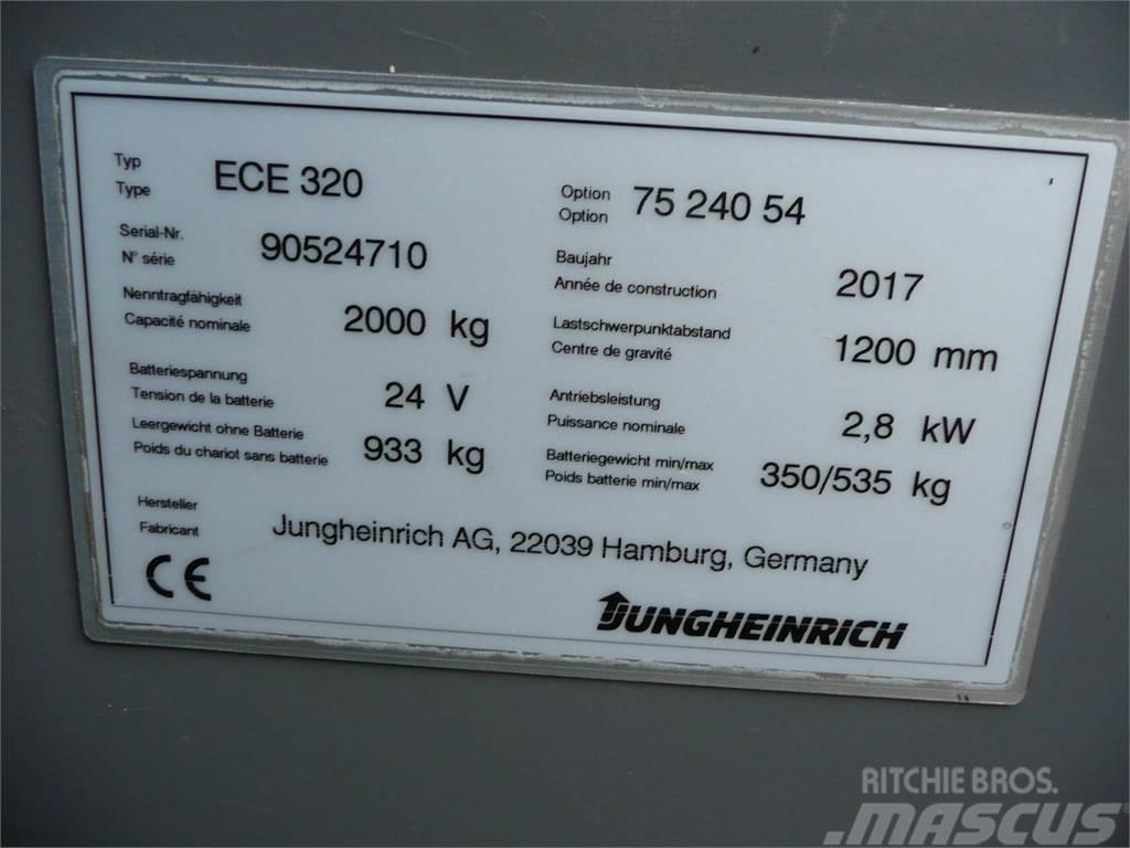 Jungheinrich ECE 320 2400x540mm Komissiózó alacsony emelésű targonca