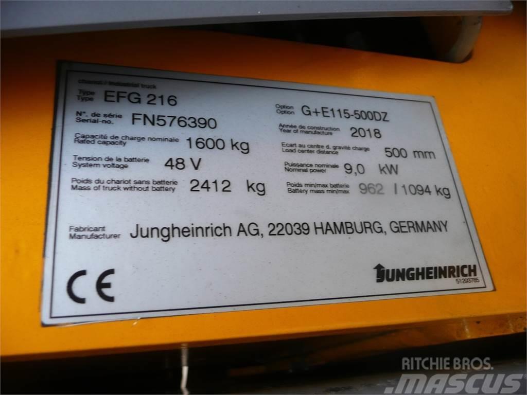 Jungheinrich EFG 216 500 DZ Elektromos targoncák