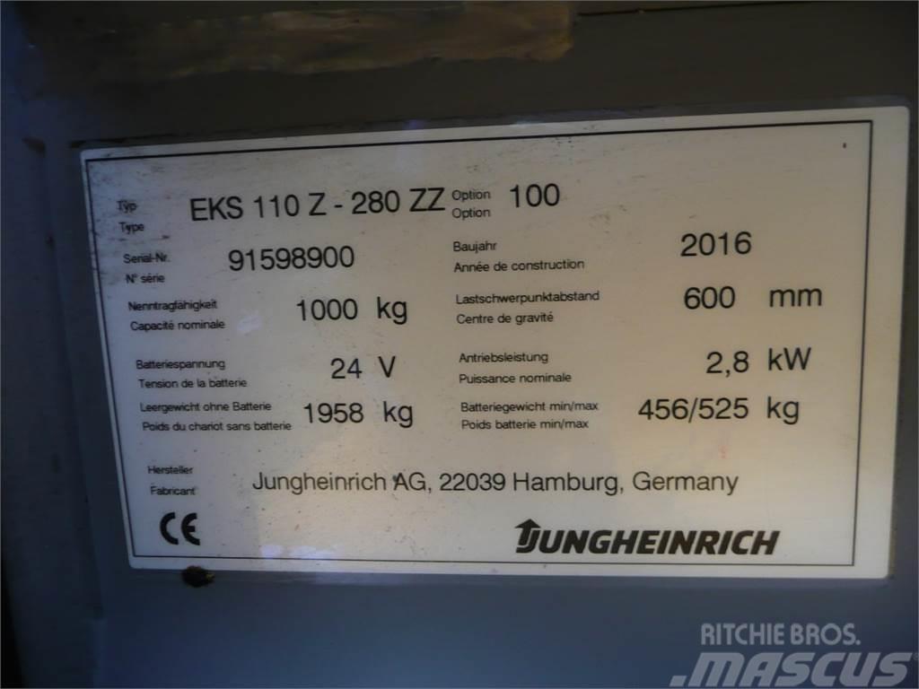 Jungheinrich EKS 110 Z 280 ZZ Komissiózó magas emelésű targonca