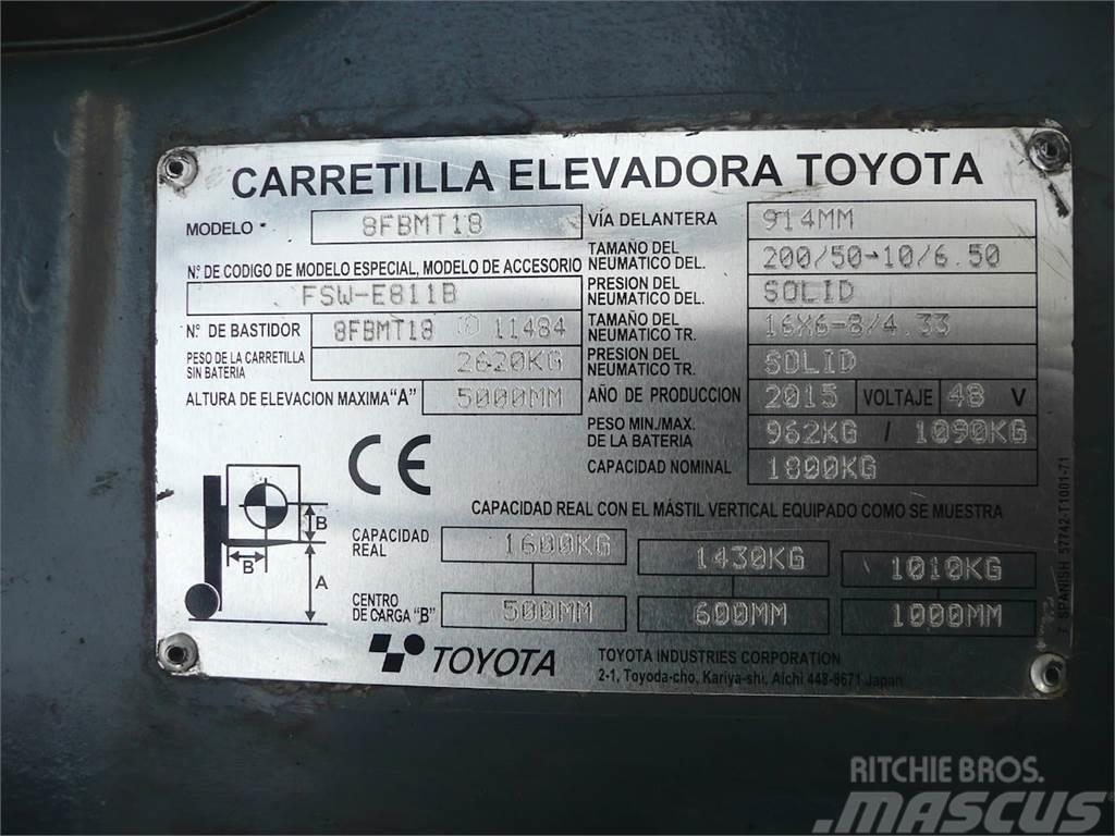 Toyota 8FBMT18 Elektromos targoncák