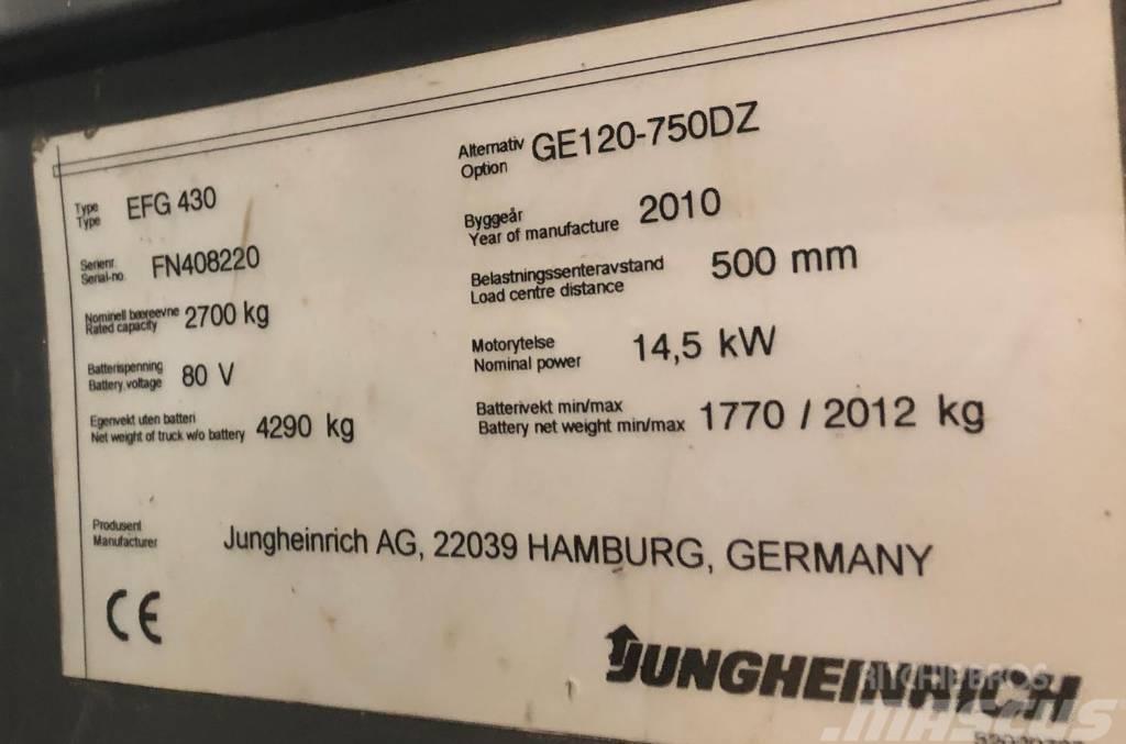 Jungheinrich EFG430 Elektromos targoncák
