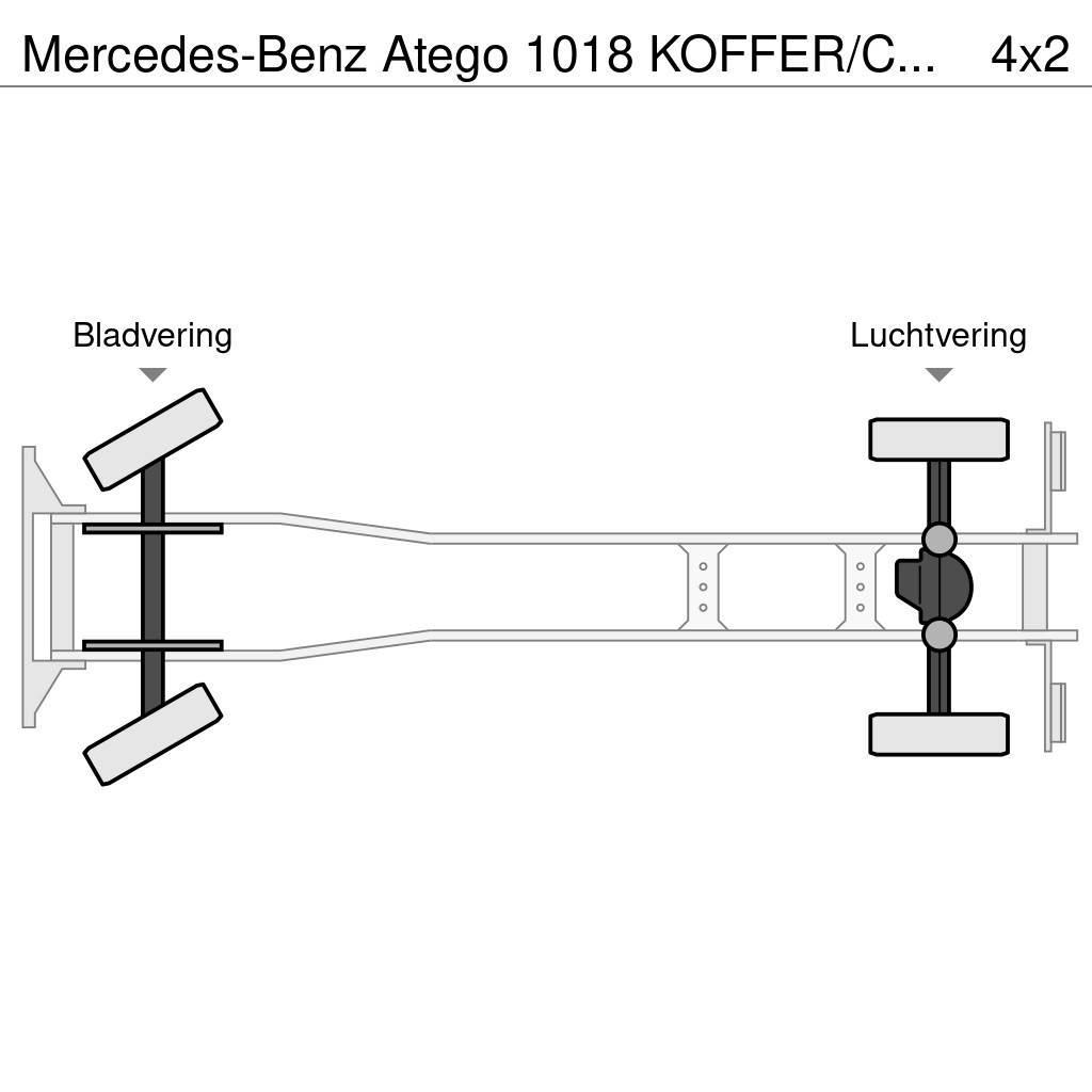 Mercedes-Benz Atego 1018 KOFFER/CAISSE + D'HOLLANDIA 1500 KG Dobozos teherautók