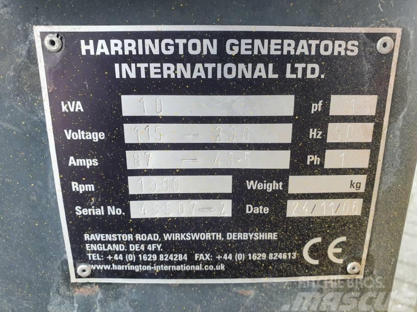 Harrington 10 kVA Dízel áramfejlesztők