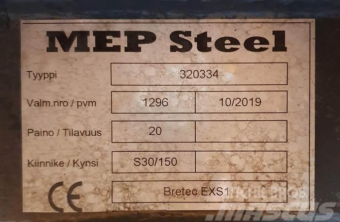  MEP Steel BRETEC EXS1 ISKUVASARAN KIINNIKELEVY S30 Gyors csatlakozók