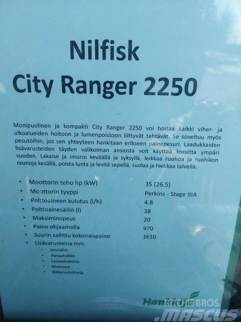  MUUT YMPÄRISTÖKONEET NILFISK CITY RANGER 2250 Egyéb kommunális gépek