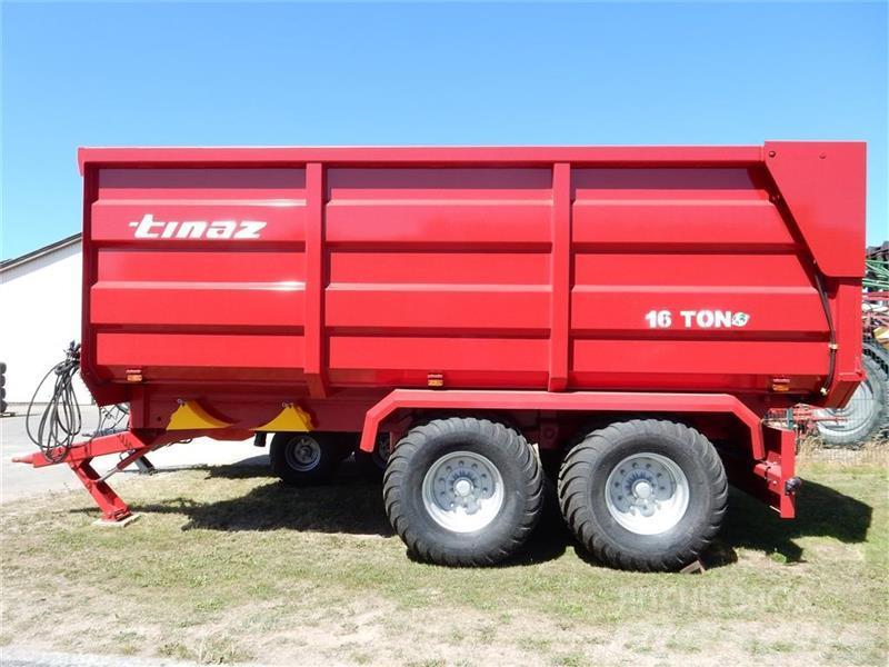 Tinaz 16 tons bagtipvogne Billenő Mezőgazdasági pótkocsik