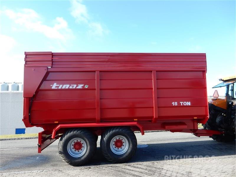 Tinaz 18 tons bagtipvogne med 50 cm ekstra sider Billenő Mezőgazdasági pótkocsik