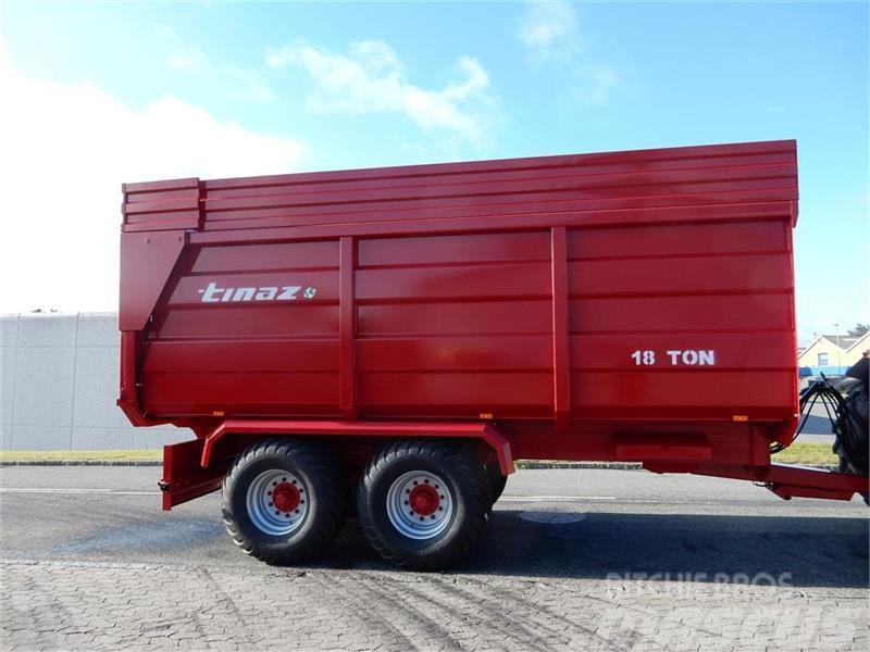 Tinaz 18 tons bagtipvogne med 50 cm ekstra sider Billenő Mezőgazdasági pótkocsik