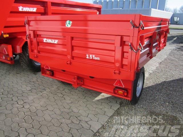 Tinaz 3,5 tons bagtipvogn med 25 cm sider Billenő Mezőgazdasági pótkocsik