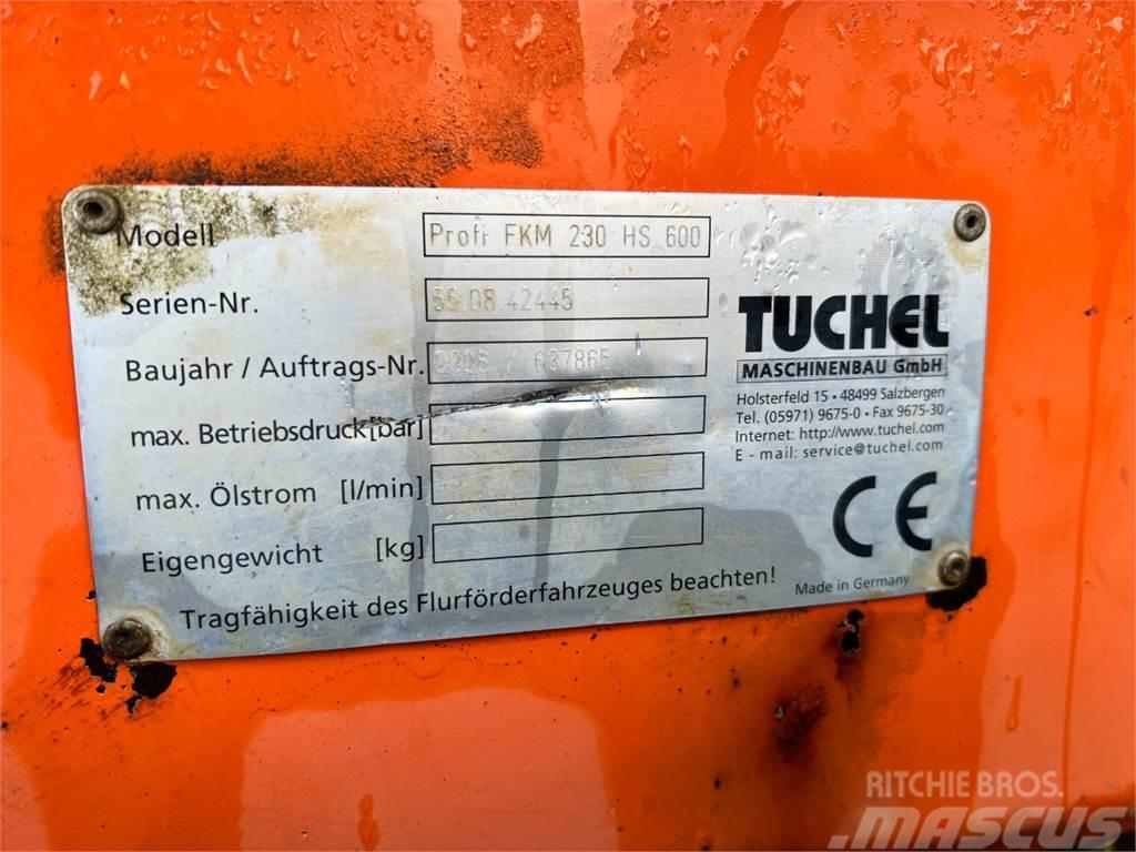 Tuchel Profi 660 kost - 230 cm. bred / Volvo ophæng Gumikerekes homlokrakodók