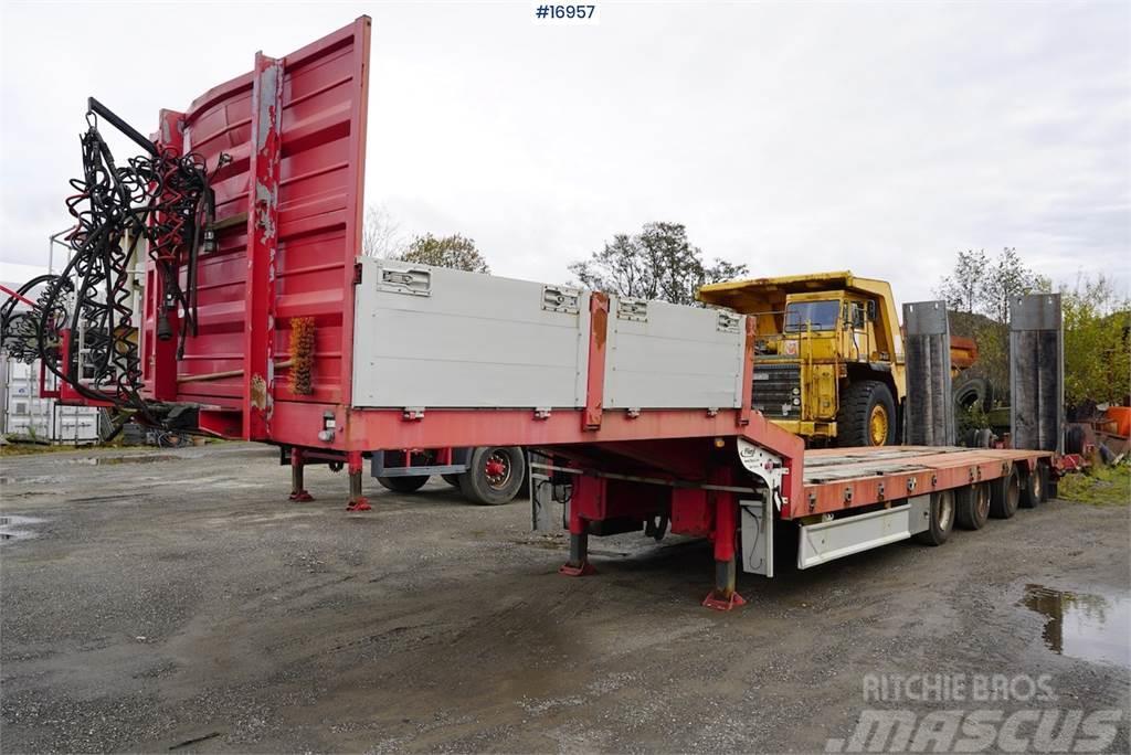 Damm 4 axle machine trailer with ramps and manual widen Egyéb pótkocsik