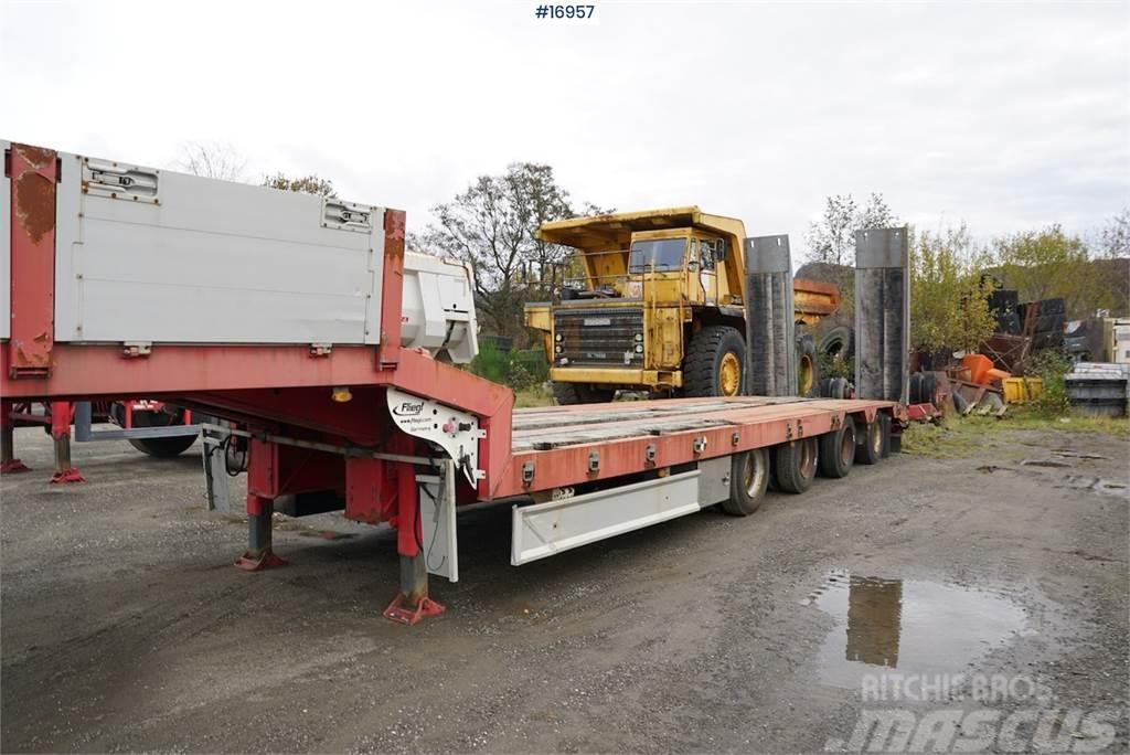 Damm 4 axle machine trailer with ramps and manual widen Egyéb pótkocsik