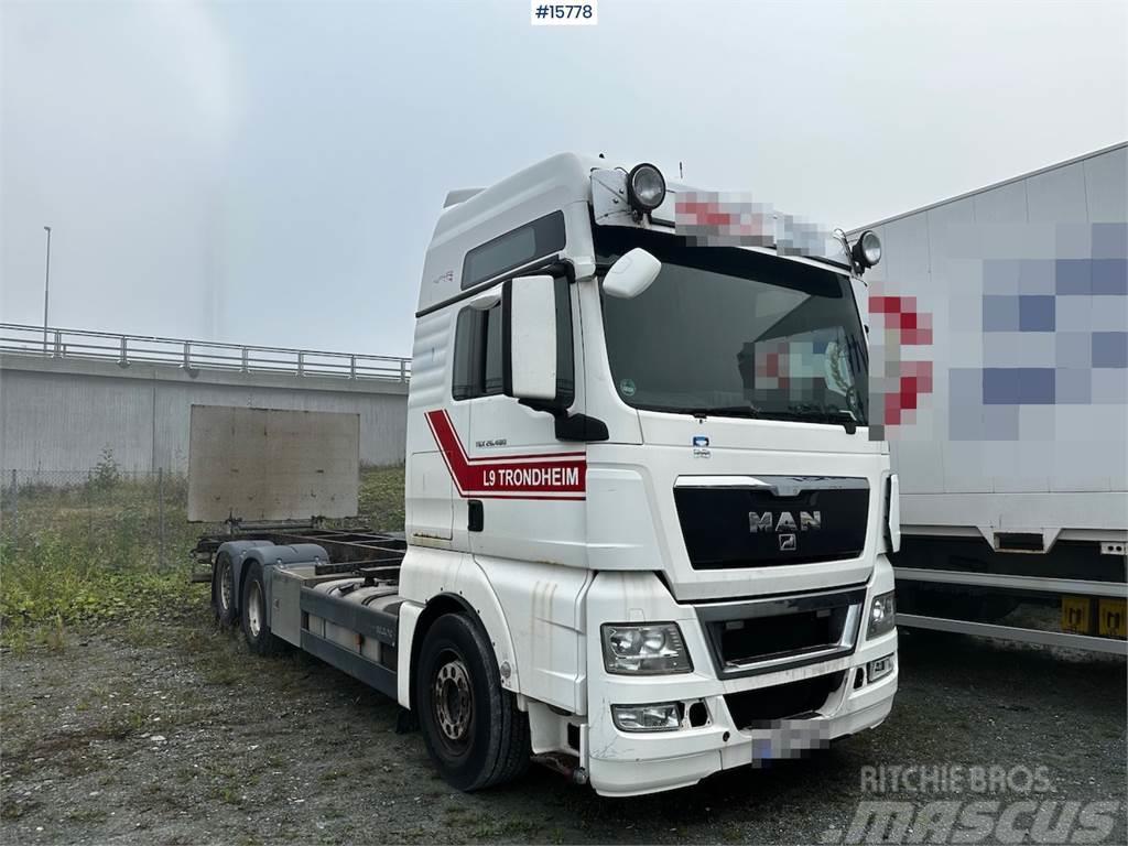 MAN TGX 26.480 6x2 Container truck w/ lift. Rep object Konténer keretes / Konténeres teherautók